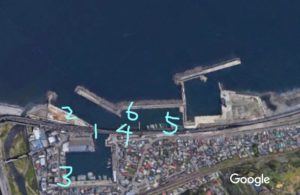 早川港マップ