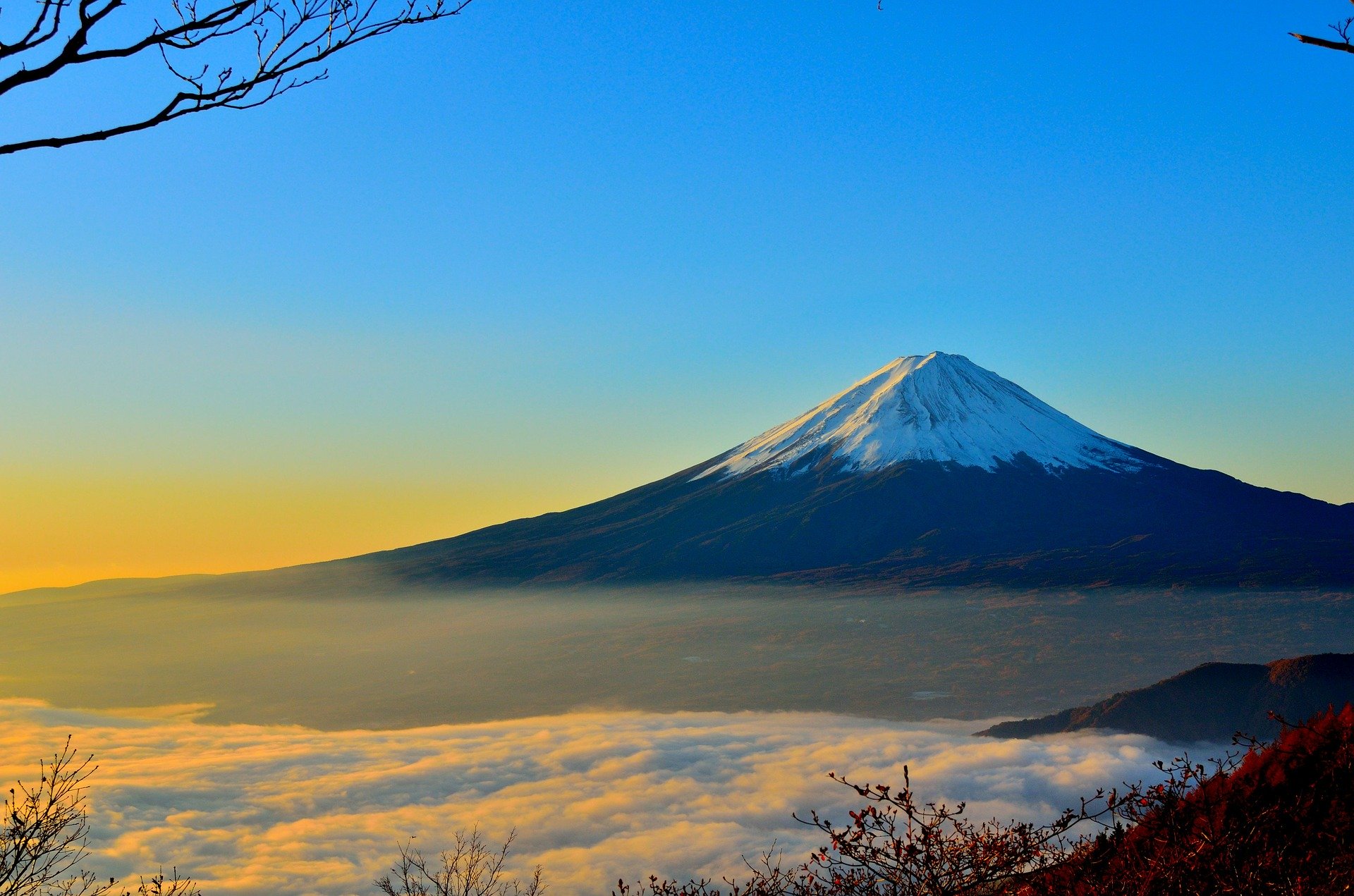 富士山雪景色